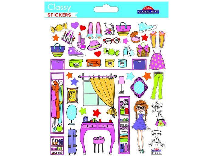 Stickers - Teen Girl Fashion - Glitter