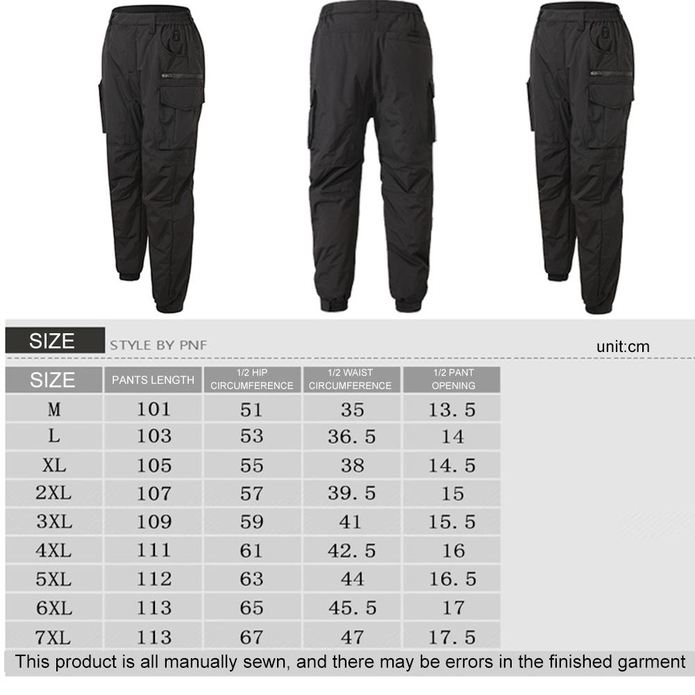 Unisex Heating Pants Men Elastic Waist USB Heated Sports Trousers Skiing Motorcycle Outdoor Casual Thermal Pants Plus Size 5XL