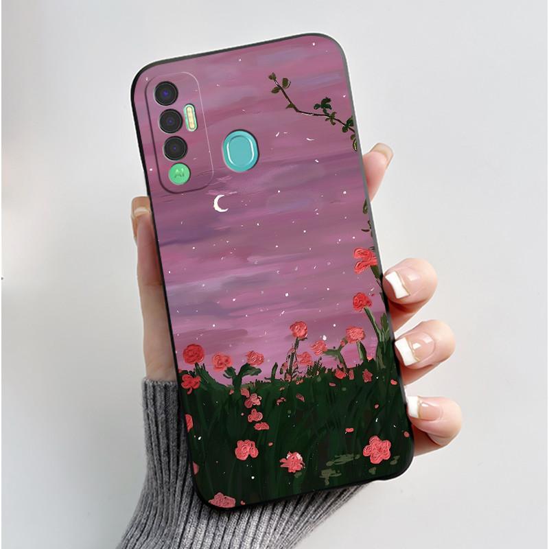 Милый Чехол Для Tecno Spark 7P Чехол Печатный Корпус Защитная Крышка Мягкий Силикон Мультяшный Корпус Телефона Fundas