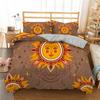 Bohemian Mandala Duvet Cover Golden Sun And Moon 3D Print King Queen Bedding Set Microfiber Dreamcatcher Quilt Cover Pillowcase