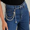 Simple and Versatile Casual Belt for Women Multi-layer Light Trousers Chain for Women Metal Waist Chain