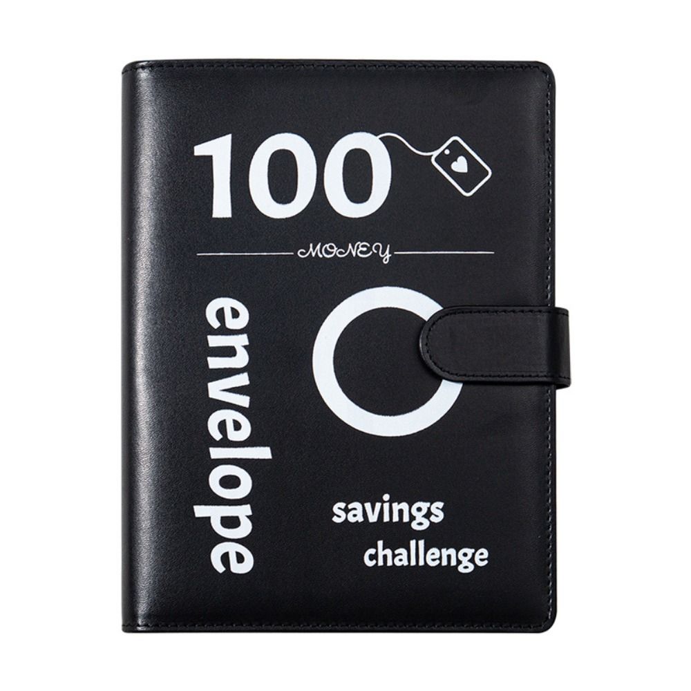 PU кожа 100Envelope Challenge Папка-регистратор Финансовый бюджет Папка-регистратор Планировщик бюджета