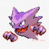 Haunter Pixel Art Iron On Heat Transfer Printing Vinyl Patches Sticker for Clothes DIY Appliques Washable Patches