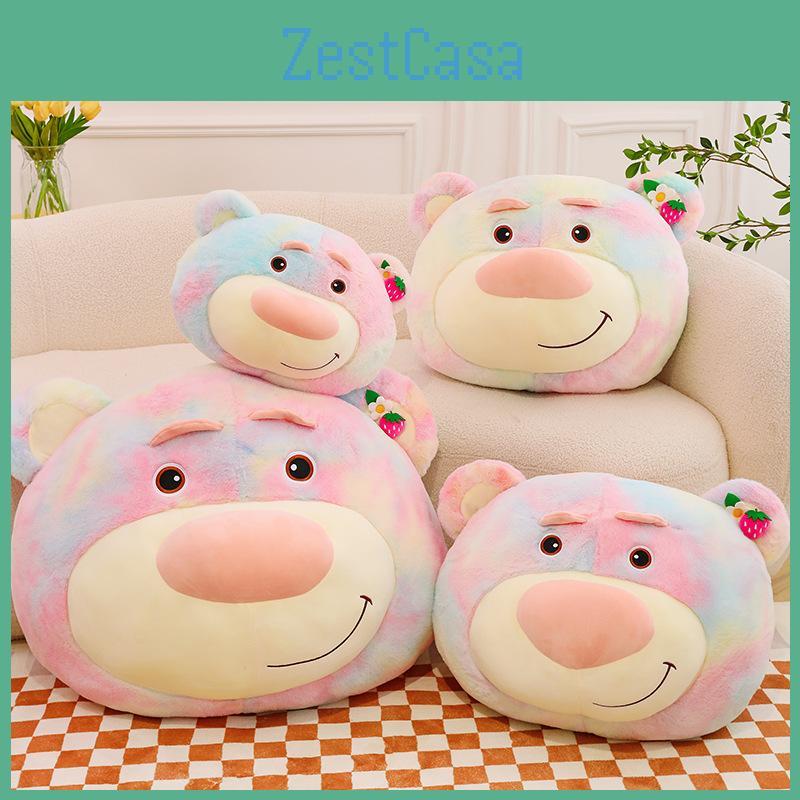 Colorful Bear Strawberry Plush Toy Cute Cartoon Girl Sleep Companion Gift Doll