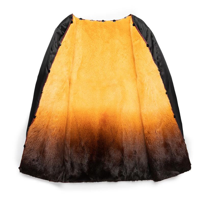 Мужское зимнее шерстяное пальто Fengxun со съемной подкладкой из кроличьего меха