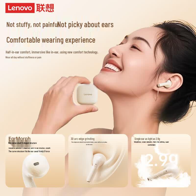 Lenovo EA166 Semi-In-Ear Wireless Earbuds