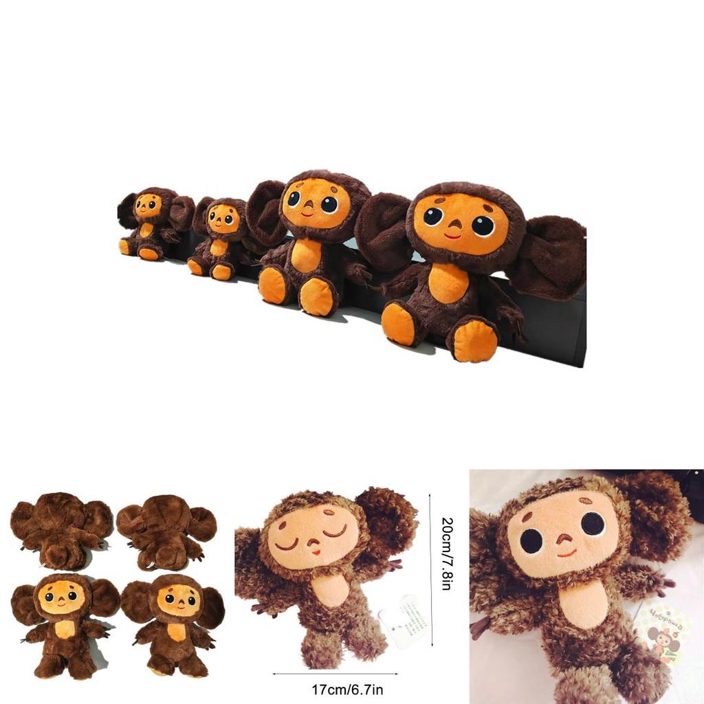 Милые плюшевые игрушки Чебурашка, обезьянка, мягкие куклы, детский рождественский подарок на день рождения