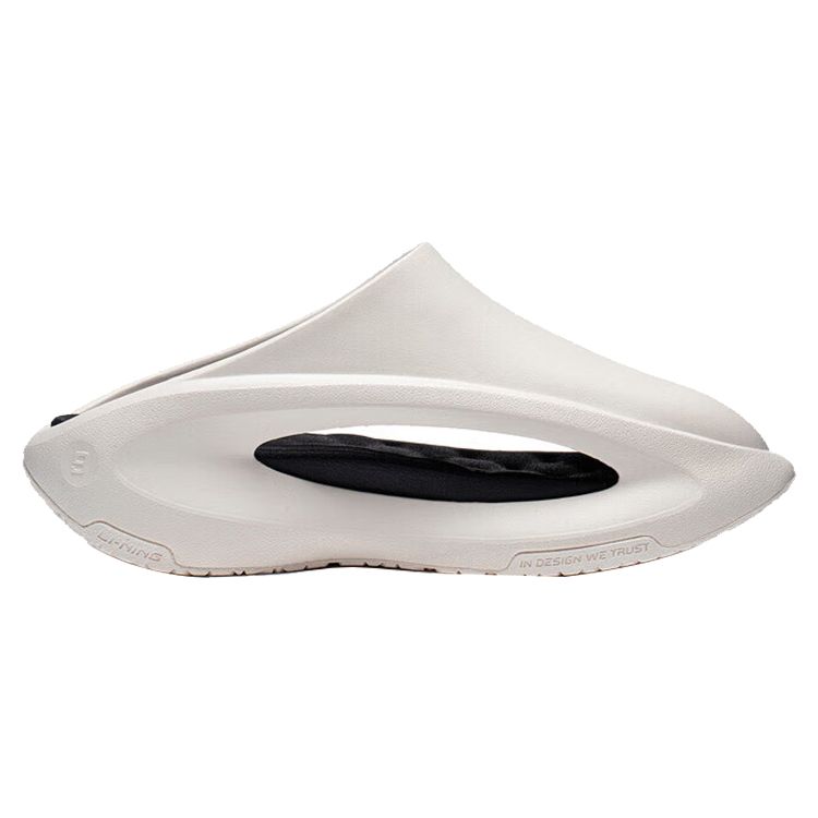 Li Ning Cloud Travel Slay Trendy Rebound Дышащие бесшумные износостойкие сандалии-слайды унисекс обувь белый черный AZST001-2