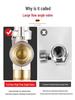 All-Copper Large Flow Angle Ball Valve for Hot/Cold Water & Gas Heaters, 4-Point Switch