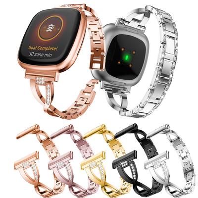 Ремешок для умных часов Fitbit Versa 3/4 Sense Sense2 с бриллиантами, мужские часы, женский браслет, сменный ремешок, аксессуары