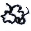 DIY 2M Feather Boa Strip Fluffy Feathers Black Turkey Feather Boas Shawl for Wedding Cosplay Clothing Accessory Decoration