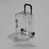 Mini Transparent Retractable Trolley Case Jewelry Earring Storage Box Simple Accessories Hair Accessories Finishing Box