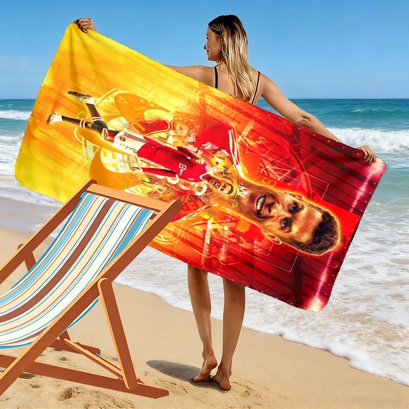 CR7's Legacy beach towel Beach towel for vacation photos beach seaside quick-drying swim towel Outdoor pool towel Travel and vacation towels Comfort