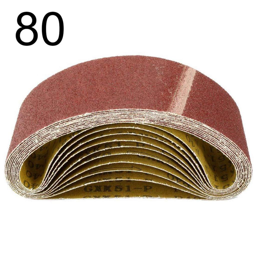 10 шт. кольцевая клейкая шлифовальная лента с абразивным зерном в ассортименте, шлифовальная машина для наждачной бумаги