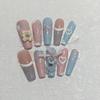 Pure Hand-wearing, Summer Fresh Candy, Three-dimensional Bear Cute Wearable Manicure, Removable Nail Patch