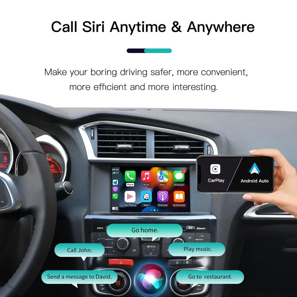 AUTOABC Беспроводной Carplay Android авто для Peugeot SMEG 208 308 508 3008 Citroën C4 DS3 DS4 DS5 Мультимедийный модуль Камера
