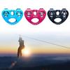Mountaineer Rock Climbing Pulley Outdoor Crossing Twin Wheels Pulley Aluminum Alloy Double Pulley With Ball Bearing
