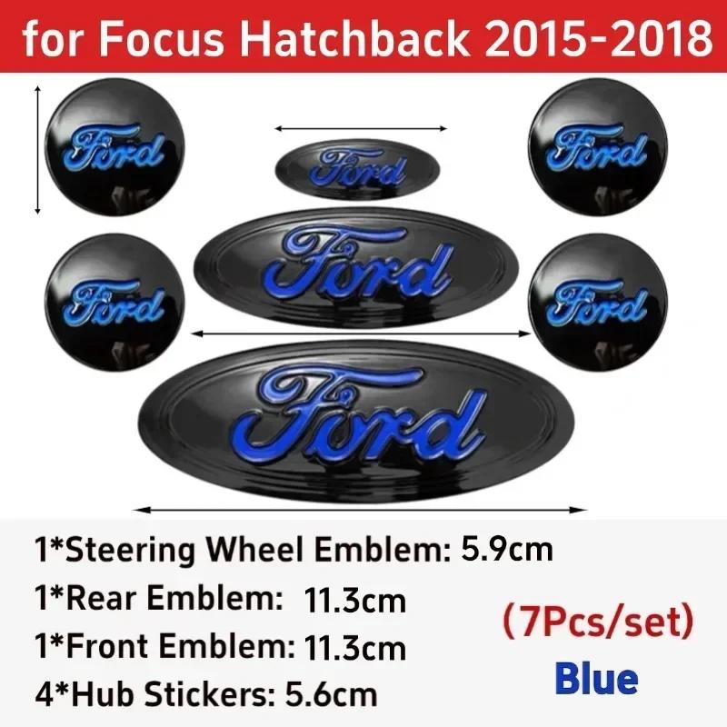 Автомобильная наклейка Ford 2025 Горячий значок автомобиля для Ford Focus Edge Explorer Escape Escape ST Kuga Mondeo Taurus Equator Рулевое колесо Stic