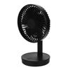 3 Speed USB Desktop Oscillating Fan 5 Blade Gentle Wind Small Personal Desk Fan with Automatic