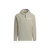 Adidas Transitional Solid Color Logo Zip Hoodie Sunscreen Jacket Unisex Outerwear Stony-Silver-Grey IC4425