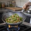 Universal Hand Hammered Iron Wok Round-bottomed Frying Pot Multifunctional Non-stick Pan  Home