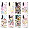 Чехол HK15 Hello Kitty Friend Black Sofe для iPhone 16 15 Plus 14 13 Pro 8 SE XR XS Max P30 Nova 5T Y5P Y6 Y7 Y8P Y9 Realme C30 C33 C31 VIVO Y36 V27