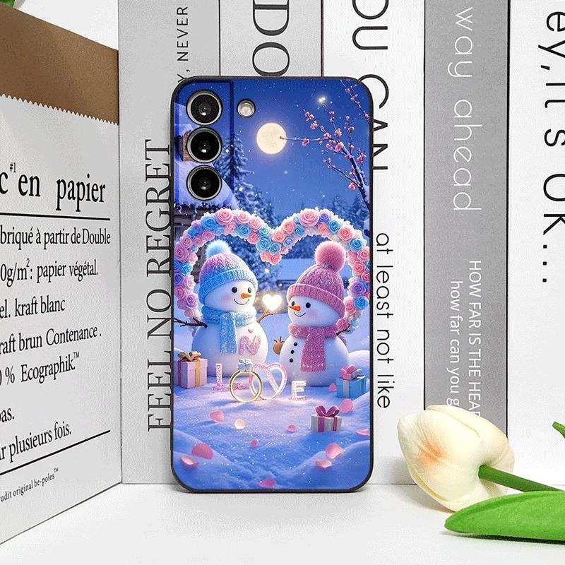 Рождественский Зимний Милый Снеговик Пара Чехол для Телефона для Honor Huawei 200 Lite 100 400 PRO 80 90 X9 Magic 7 6 Lite 5 Pro Мягкие Чехлы