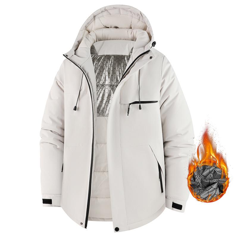 Мужская куртка из графенового хлопка, утолщенная, зимняя, теплая, ветрозащитная, водонепроницаемая, одежда для альпинизма на открытом воздухе, мужское пальто, хлопковая куртка