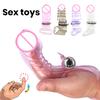 Силиконовый вибратор на палец, стимулирующий женский клитор, соски и анальный женский продукт для стимуляции точки G, секс-игрушка для взрослых для одиночной и парной игры
