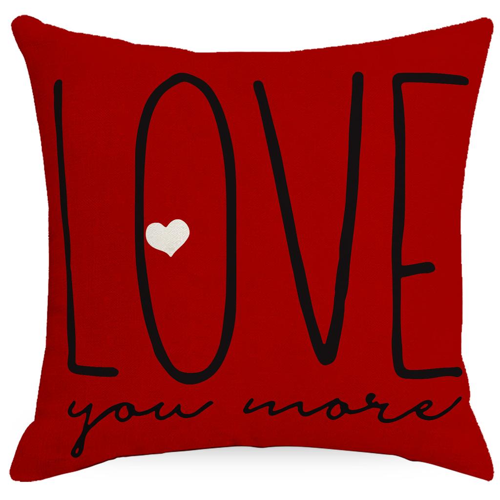 Новая наволочка на День святого Валентина Красная Любовь Дом Диванная подушка Офисная наволочка