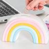 Bank Piggy Rainbow Money Box Kids Ceramic Girls Pot Saving Banks Storage Jar Savings Decorative Unique Rainbows Adults