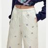 unifree Illustrator Polka Dot Print Loose Straight Winter Pants
