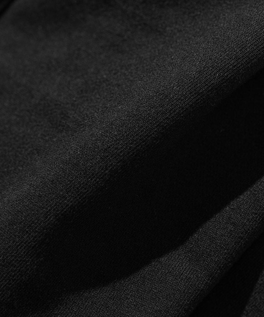 VASTIC Wide Sweat Cargo Half Pants_Black