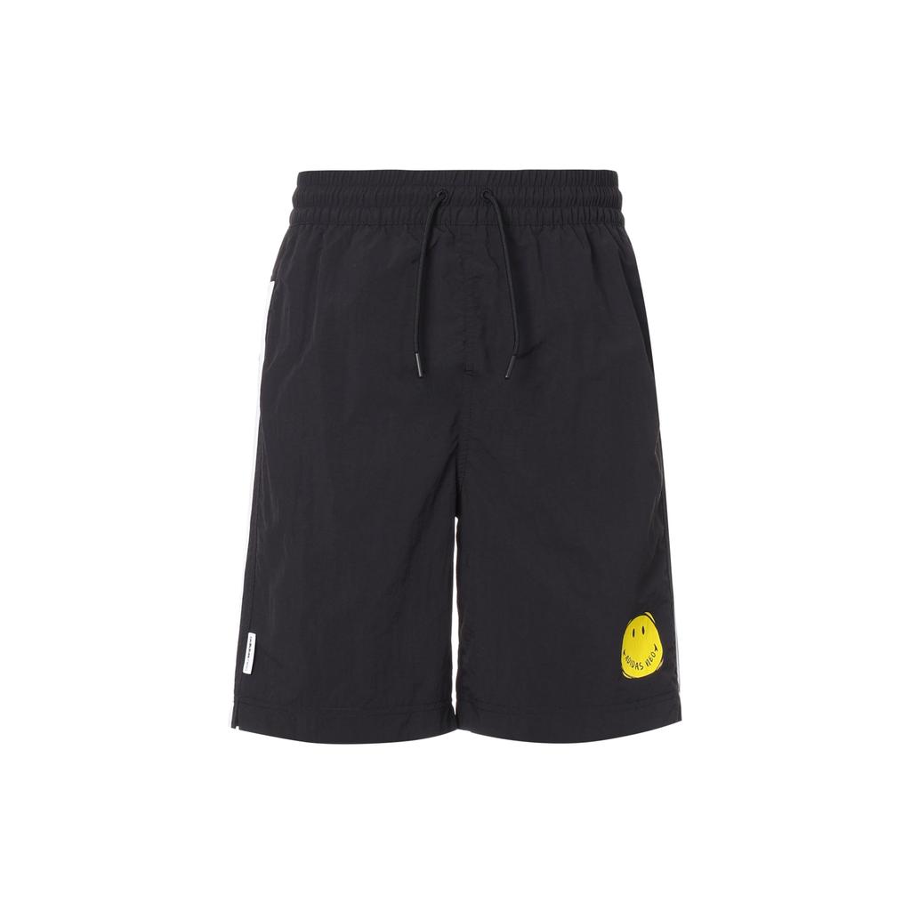 Adidas Спортивные повседневные шорты с принтом Neo Smiley в полоску, мужские брюки, черные GP5786