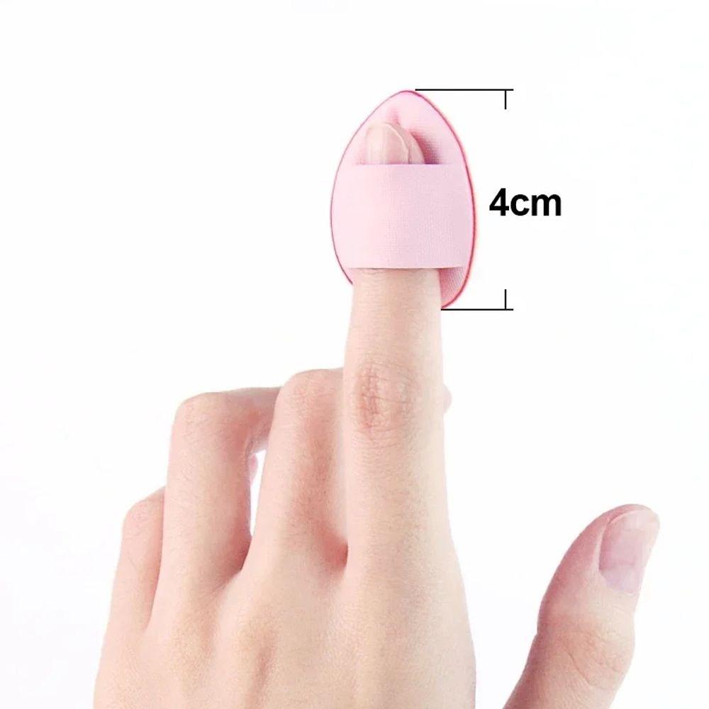 Мини-кушон Mini Finger Puff Foundation Small Air Cushion Powder Sponge Face 5 шт 10, 5 шт, 5 шт Зеленый
