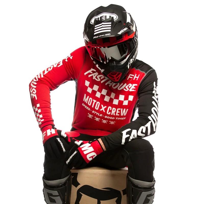 Maasinda Quick-Dry Motorcycle Off-Road Jersey Summer Riding Unisex Cycling Apparel Breathable Cotton-Blend Performance Top
