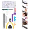 22Pcs Set Metal Guitar Repairing Maintenance Tool Kit Musical Instruments Accessory