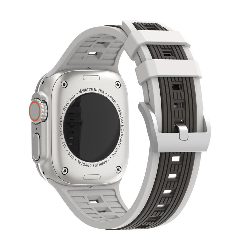 Soft Silicone Strap For Apple Watch Series 11 46mm Band 42mm 44mm 45mm 41mm 40mm 38mm Ultra 2/3 49mm Sport Bracelet iWatch Serise 10 9 8 7 6 5 4 3 SE