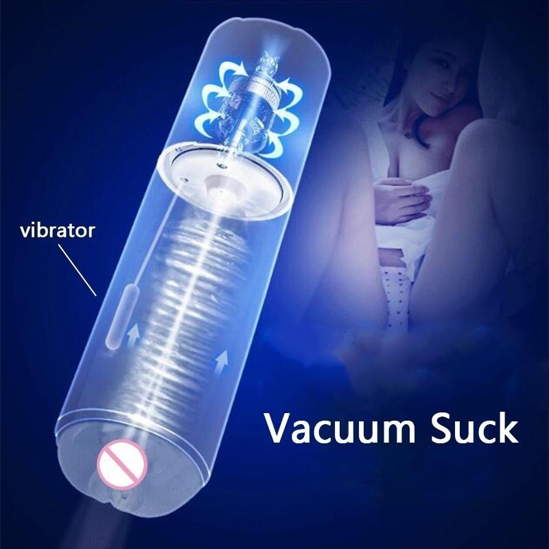 New Male Electric Masturbator Sucking Male Masturbator Heating Masturbation Cup Larger Size Hands Free Ass 6 Vibrating Modes 6 Sexy Voice Sex Toys