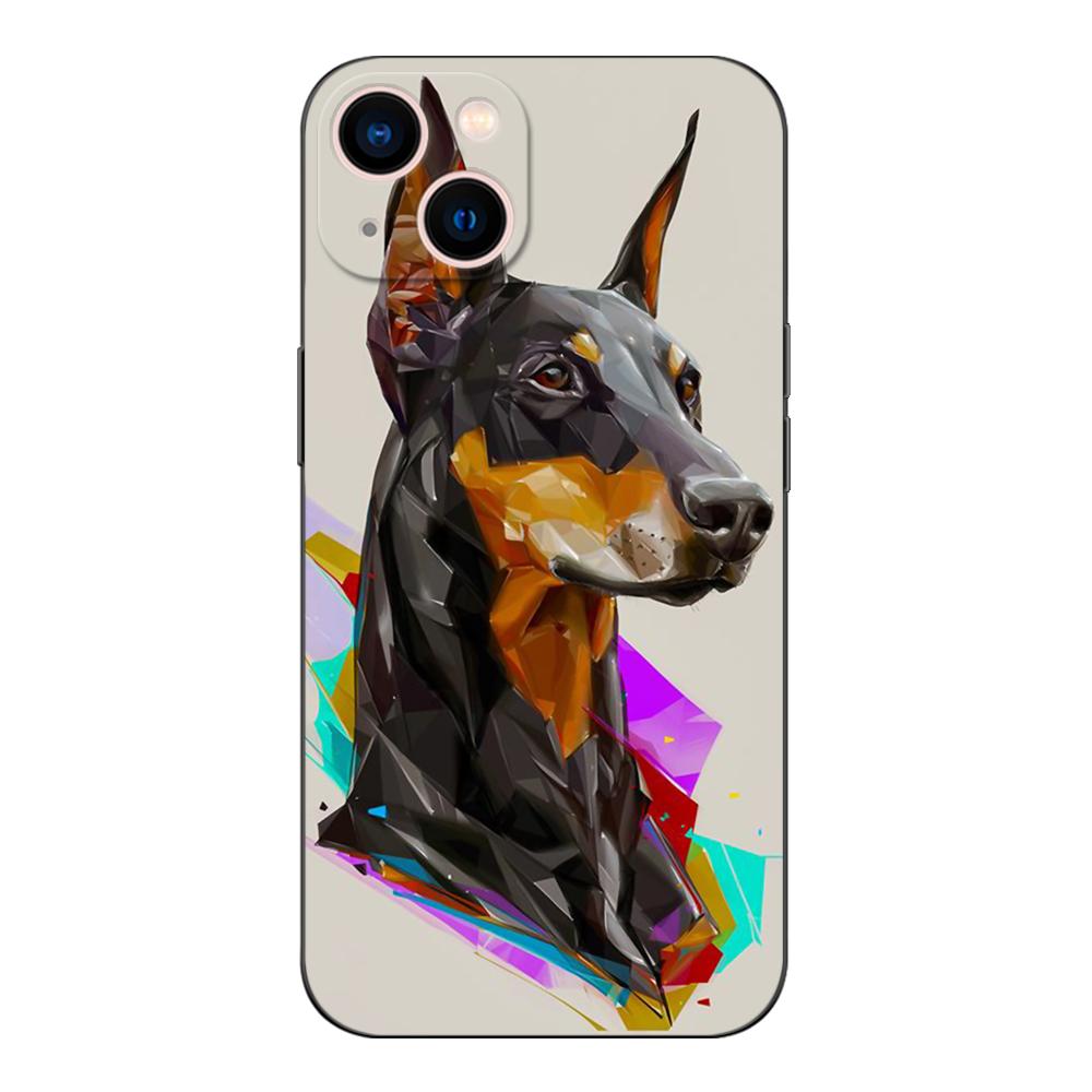 Черный чехол TPU для Realme 2 3 3i 5i 5s 6s 7i 6 7 8 8i pro 4g 5g чехол Doberman