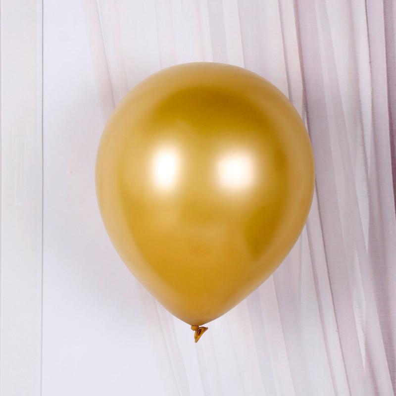 100 шт. 5/10/12 дюймов металлические воздушные шары для украшения свадьбы, дня рождения, металлические хромированные воздушные шары для фестиваля, вечеринки, утолщенные воздушные шары