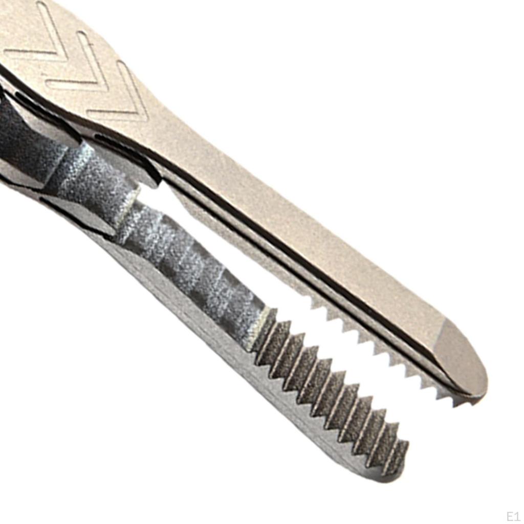 Пинцет из титанового сплава для бровей, брелок, многофункциональный, маленький, для выживания