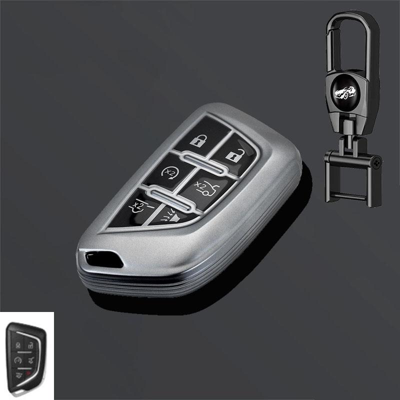 Чехол для автомобильного брелока для Cadillac Escalade CT4 CT4-V CT5 XTS CT6 C8 для GMC Yukon 2021 2022 2023 2024 Аксессуары