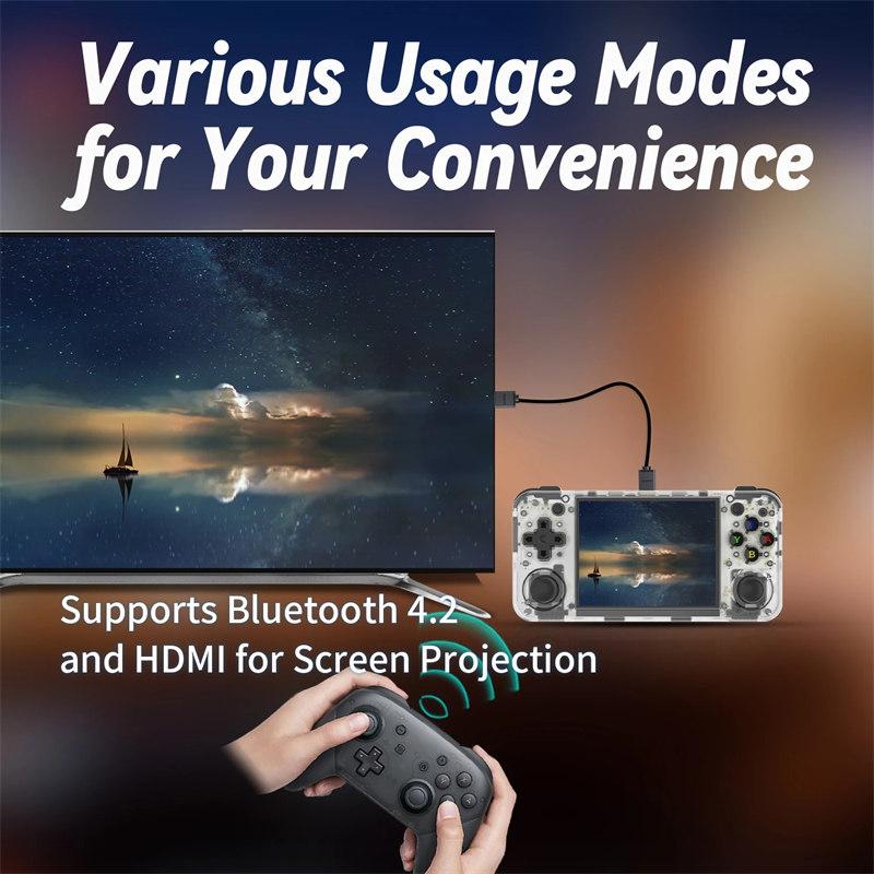Портативная игровая консоль RG35XX H, 3,5-дюймовый IPS-экран, HDMI-выход, Linux-система, RG35XXH, ретро-видеосимулятор, консоль, подарок для детей