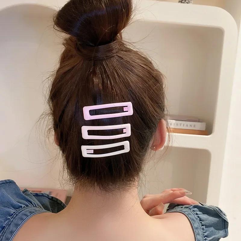 3 шт./комплект Девочки Разноцветные Звезда Капля Воды Прямоугольник BB Заколки для Волос Милая Детская Заколка для Волос Аксессуары для Волос