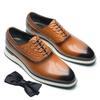 Мужские туфли из натуральной кожи, формальные, высокого качества, повседневные оксфорды, кроссовки, деловые туфли, черные, коричневые, на шнуровке, удобная мужская обувь