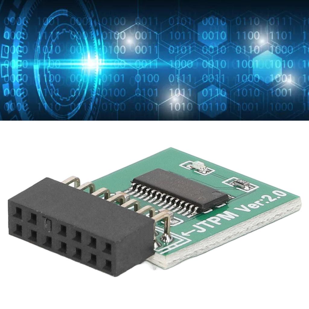 Для модуля TPM 2.0 MSI Strong Encryption 14-контактный интерфейс LPC Плата модуля TPM для Win11 Зеленый для модуля TPM2.0 MSI Модуль TPM