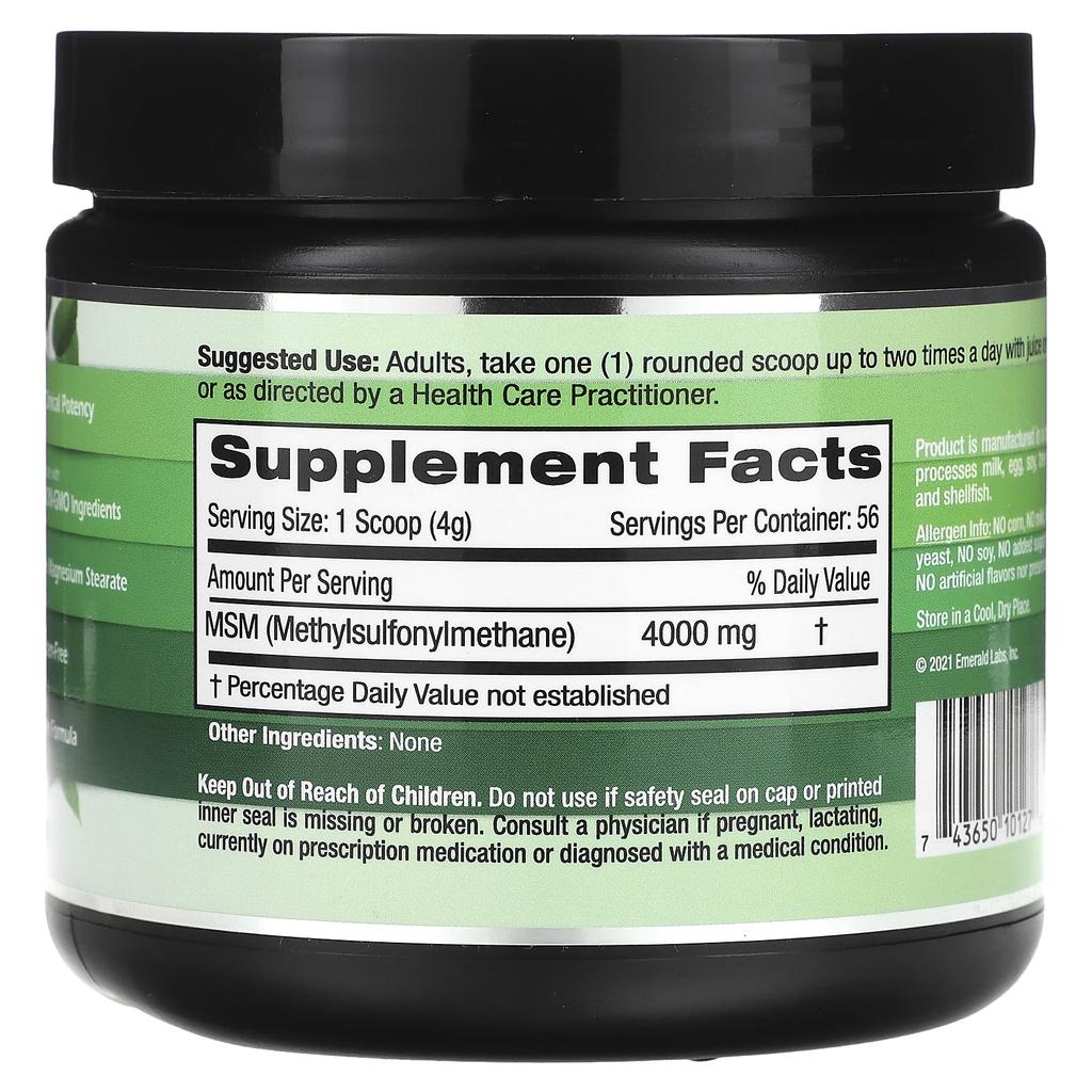 Vegan MSM Powder, 227G(8Oz)