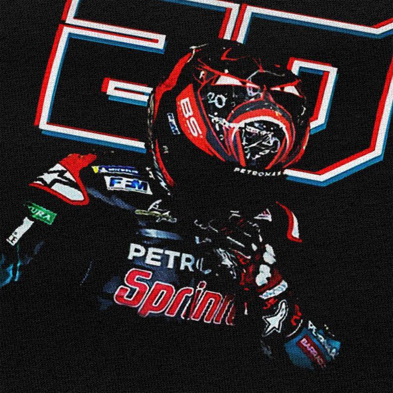 Футболка El Diablo 20 Fabio Quartararo, мужская, предварительно усаженная, хлопковая, футболка для гонок на мотоциклах, короткий рукав, новинка