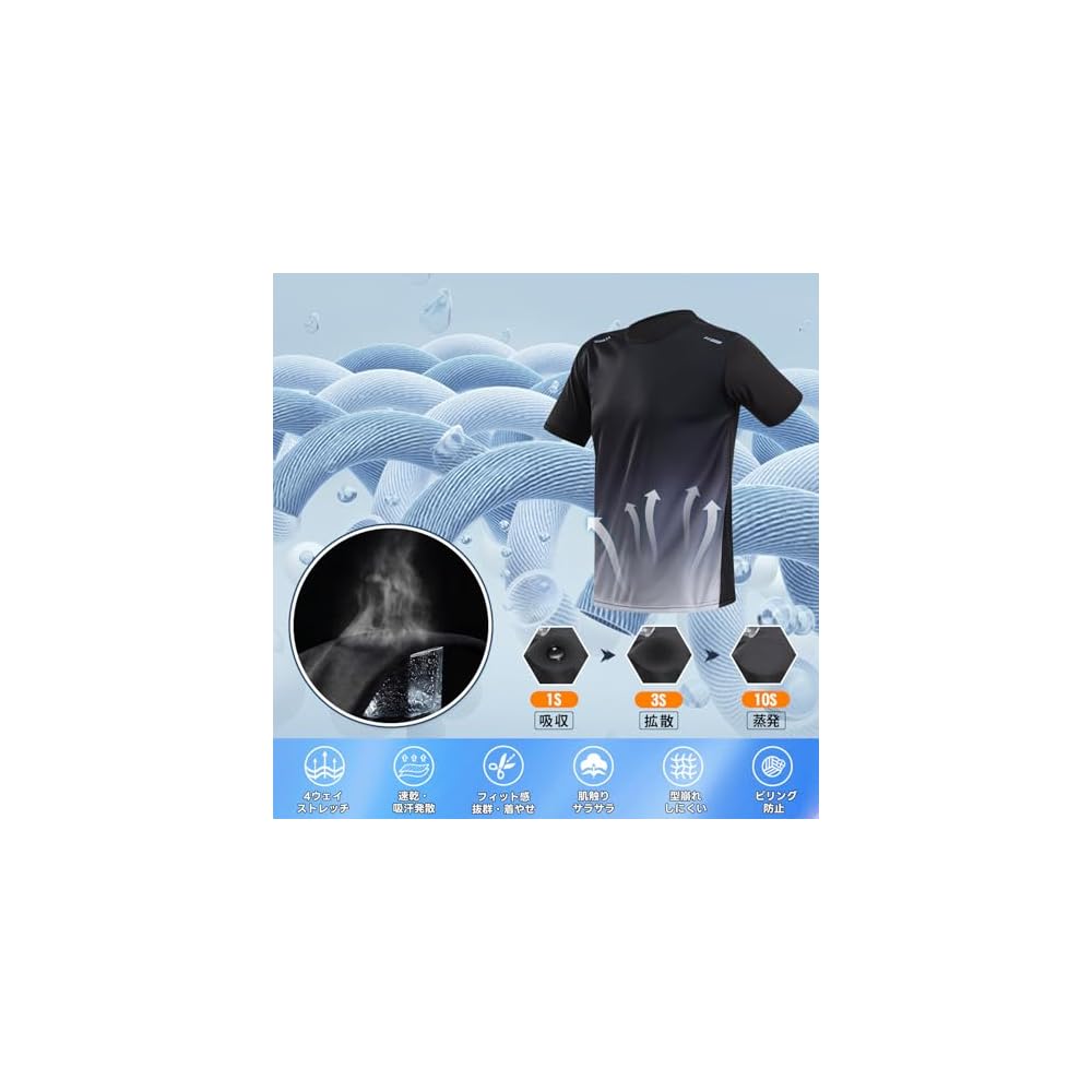 Ademe Compression Wear Set for Men: 345-piece Sportswear Set - Breathable, Odor-Resistant, Training